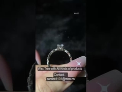 5.5mm Moissanite Redondo Conjunto de Anillo de compromiso AAA grado 925 plata esterlina