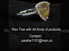 Unisex Noviembre Piedra de nacimiento Anillo de compromiso 4.84g Citrino amarillo