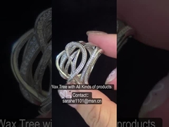 Corazón Encasillado 925 Plata CZ Anillos 10.79g Anillo de corazón Pandora Cubico Claros Zirconia Sterling Plata