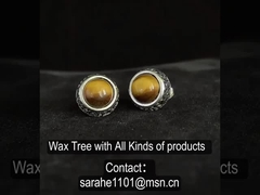 3.39 gramos Ojos de tigre con orejas redondas de aceite de bisel Negro 925 plata esterlina