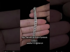 7.05g Pulseras Hip Hop Bling con Letras de Diamantes para Parejas