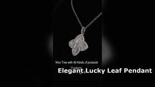 Elegant Sterling Silver Leaf Pendant for Prosperity
