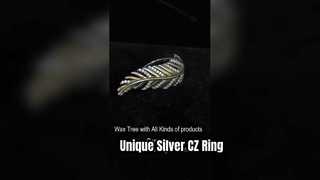Anillo único de plata 925 con circonita cúbica Fly Sky