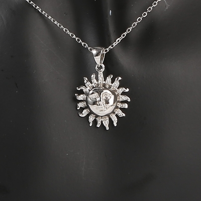 El colgante formado Sun de plata del colgante 925 delicados para el collar del amor de DIY encanta a Valentine Gift Heart