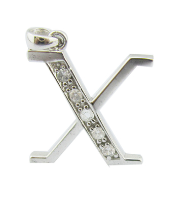 925 CZ clásico de plata colgante para ocasiones de verano cortado y pulido plata de peso cúbico piedras de zirconia