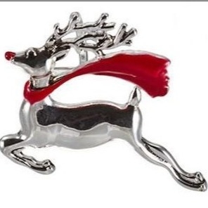 925 de plata y zirconia cúbica broche en forma de animal para hombres y mujeres