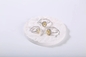 Anillos de plata radiantees de los anillos de compromiso 2.05g 925 CZ del vintage que cortan para las mujeres