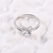 La mariposa formó la boda única Ring Set de los anillos de compromiso 2.30g 925 Sterling Silver CZ