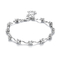 Pulsera de plata de Tiffany Couple Bracelets Flower 925 CZ para las mujeres