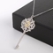 El collar pendiente de la CZ de la última llave del corazón para las mujeres encanta 925 Sterling Silver Pendant