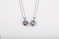 Colgante multicolor redondo 925 Sterling Silver Pendant Necklace Jewelry de la piedra preciosa para las mujeres