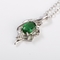 Collar pendiente de lujo de plata del girasol 925 del verde de la joyería de la CZ de la piedra preciosa del collar