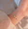 Inserción micro de la pulsera de plata de la flor del diamante artificial 925 del temperamento para las mujeres