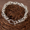 Antigüedad hecha a mano de S925 Chunky Chain Link Bracelet Mens