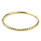 Plata de la pulsera 925 de la joyería del oro con el brazalete del chapado en oro 18K para la mujer