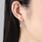 Sistema Diamond Earrings And Pendant Set de la joyería de Crystal Teardrop Pendant Silver 925