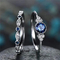 3.0m m Diamond Band Rings para mujer, 925 Sterling Silver Diamond Engagement Rings
