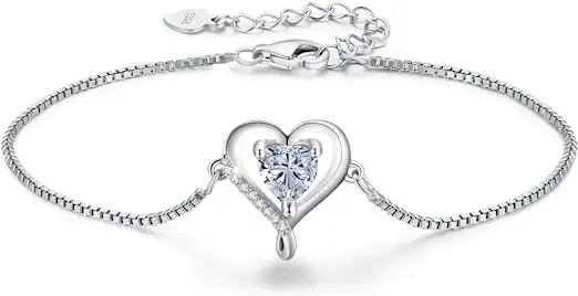 CZ hipoalérgica 925 Sterling Silver Bracelet para el aniversario de boda del partido