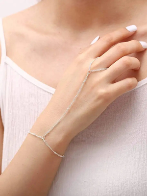 El diseñador personalizado pulsera de plata simple de las mujeres elegantes 925