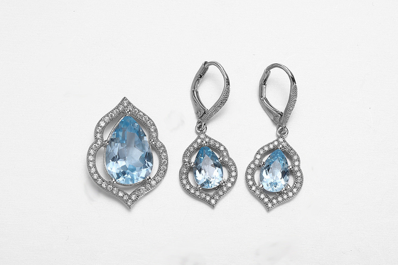 Anillos de plata azul de piedra preciosa para mujeres de peso ligero 2,5 g Joyería de piedra azul