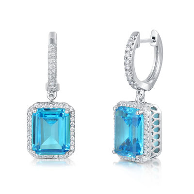 Conjunto de pendientes de plata esterlina