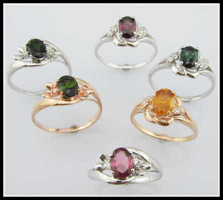 925 Anillos de plata hechos a mano con piedras preciosas
