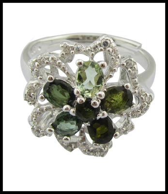 Anillos de piedra preciosa de plata esterlina 925 Anillos personalizables y versátiles