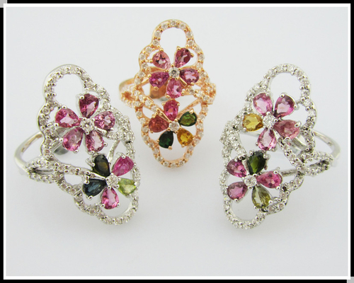 Exquisitos anillos de piedra preciosa de plata 925 para mujeres de ocasión informal / fiesta