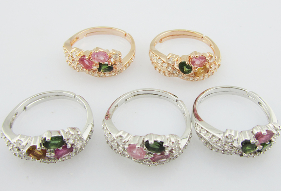 Anillos de piedra preciosa de plata avanzada 925 Anillos de tipo joyería para mujeres