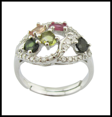 925 Anillos de plata con piedras preciosas Peso de plata 3-5 g Oportunidad informal / fiesta