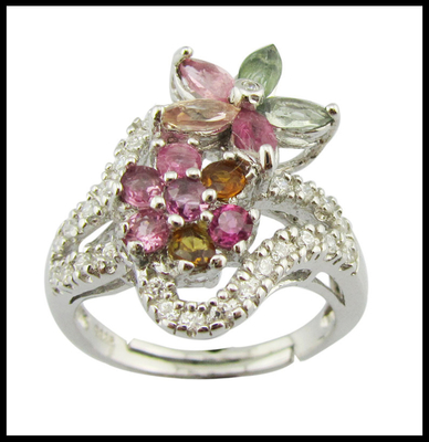 Anillos de piedra preciosa de plata esterlina con anillos de pureza 925 tamaño 7 10 adecuado