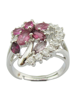 Anillos de piedra preciosa de plata esterlina con anillos de pureza 925 tamaño 7 10 adecuado