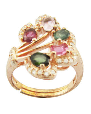 Anillos de piedra preciosa de plata esterlina 925 Color de plátado Rodio Piedra principal Tamaño 6mm-10mm