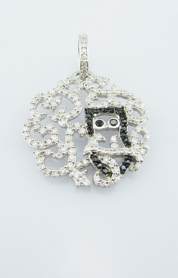 Elegantes joyas de plata 925 con rodio, diseño clásico, con ajuste de bisel.