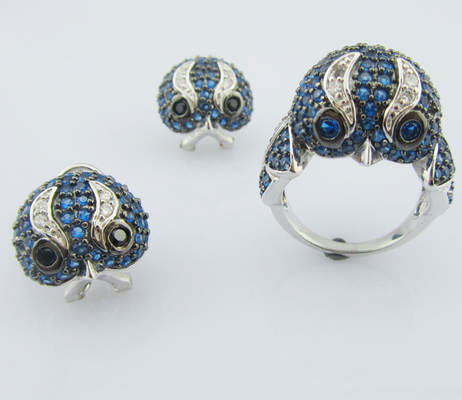 18 pulgadas de Clampada de langosta plata 925 brazalete de enlace conjunto con impresionantes piedras cúbicas de zirconia AAA