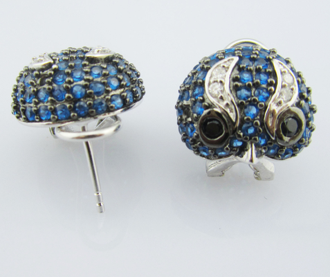 18 pulgadas de Clampada de langosta plata 925 brazalete de enlace conjunto con impresionantes piedras cúbicas de zirconia AAA