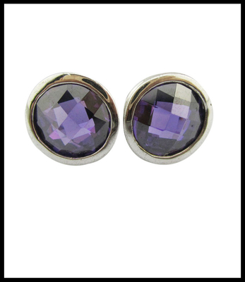 Colores de piedras preciosas Orecillos ligeros de plata Esterlina Joyería para mujeres