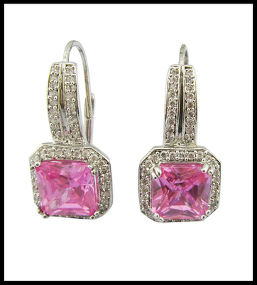 Elegante Sterling Silver Stone Orecillos Sterling Silver Gemstone Drop Orecillos Ligero Casual