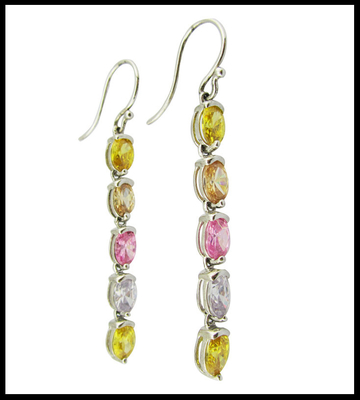 Mejora tu colección de joyas con los aretes de piedra preciosa de plata de 925 libras libera tu belleza interior con 925 libras