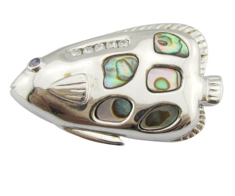 Colgante de color de conchas de animales 925 collar de piedra preciosa de plata para todos los días