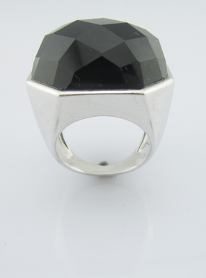 925 Anillos de plata blanco negro de ágata para mujeres Anillos de plata esterlina de pulgar Anillos únicos de plata esterlina