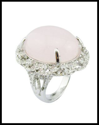Anillos de cuarzo de rosa de plata 925 hechos artesanalmente con 5 ~ 8 g de peso de plata Anillo de doble uso Anillo de flor de plata esterlina Único