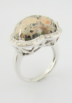 Anillos de piedra preciosa de plata 925 con piedra principal de 20-30 mm Anillos grabados de plata esterlina Anillo de corazón de plata esterlina