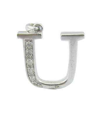 E Alphabet 18K de oro diamantes con una exquisita artesanía vacaciones de verano 925 atrapar la luz joyas de plata