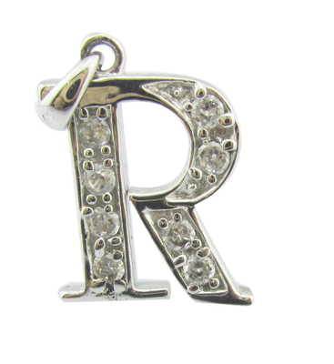 Encanto de letras del alfabeto 18K Dorado colgante del alfabeto para su colección colgante cadena de diamantes colgante del alfabeto