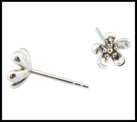 Orecillos portátiles de plata 925 CZ Orecillos de percha Pequeñas ventajas Orecillos de plata esterlina de verdad Orecillos de plata pequeña