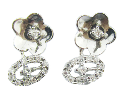Vintage 925 de plata CZ Aretes sin níquel para ocasiones casuales estilo sencillo lindos aretes de plata esterlina plata pequeña