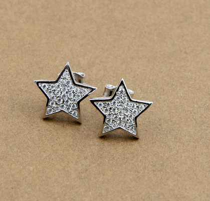 Star Earring Stud Twinkling Star 925 Sterling Silver Stud Aretes para el día a día Glamour aretes de plata esterlina reales