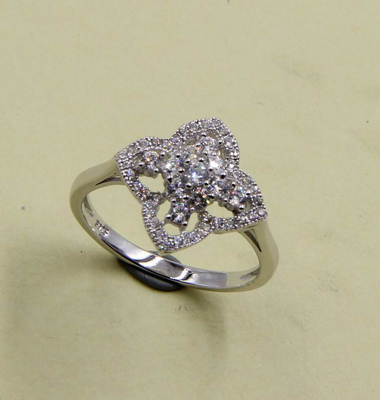 2-3mm 925 de plata CZ Chevron Anillos de boda para la promesa de novia 925 de plata anillo de plata esterlina anillo de flor de plata banda de plata rin