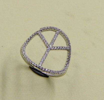 Anillos de plata simple Anillos de plata de paz Anillo enpilable Anillo enpilable de plata